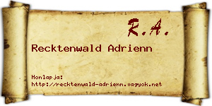 Recktenwald Adrienn névjegykártya